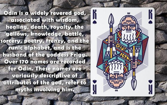 Walhalla Playing Cards - Odin Playing Cards by Playing Cards