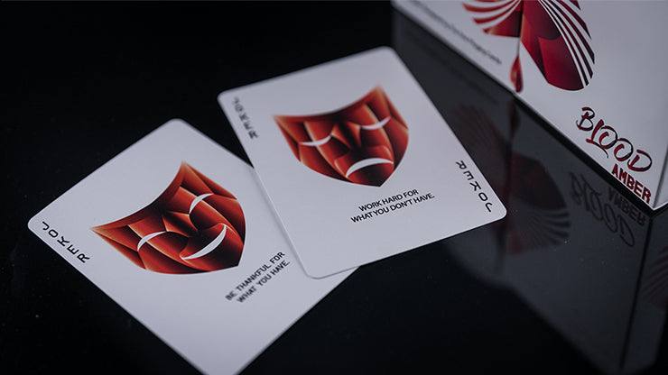 Blood Amber Playing Cards by US Playing Card Co.