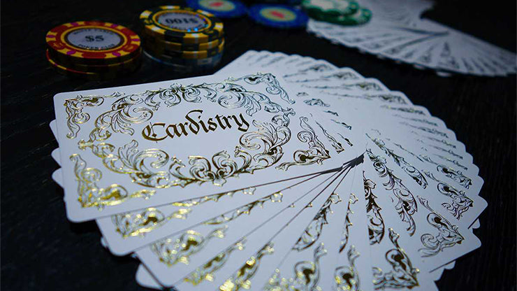 Cardistry Calligraphy Gold Foiled Edition Playing Cards by Bomb Magic