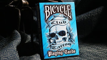 Blue Bicycle Club Tattoo Playing Cards Playing Cards by US Playing Card Co.