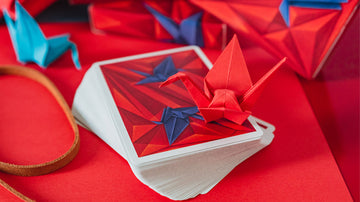 1000 Cranes Playing Cards by Riffle Shuffle Playing Cards by Riffle Shuffle Playing Card Company
