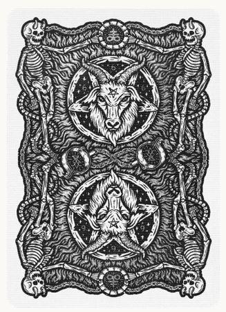 666 Silver Dark Reserve Playing Cards Playing Cards by Riffle Shuffle Playing Card Company