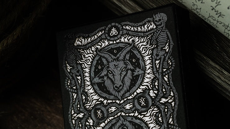 666 Silver Dark Reserve Playing Cards Playing Cards by Riffle Shuffle Playing Card Company