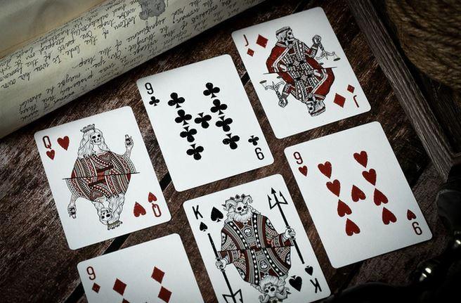 666 Silver Dark Reserve Playing Cards Playing Cards by Riffle Shuffle Playing Card Company