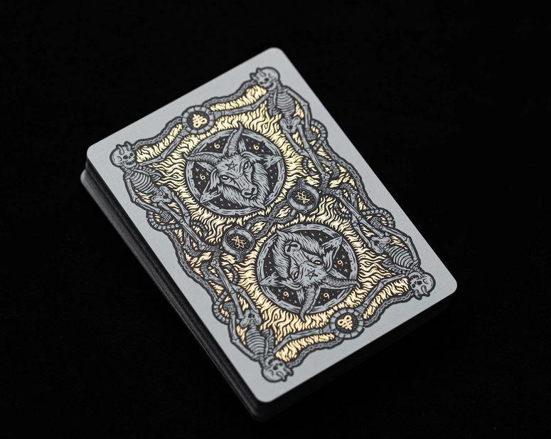 666 Dark Reserves Gold Foil Playing Cards Playing Cards by Riffle Shuffle Playing Card Company