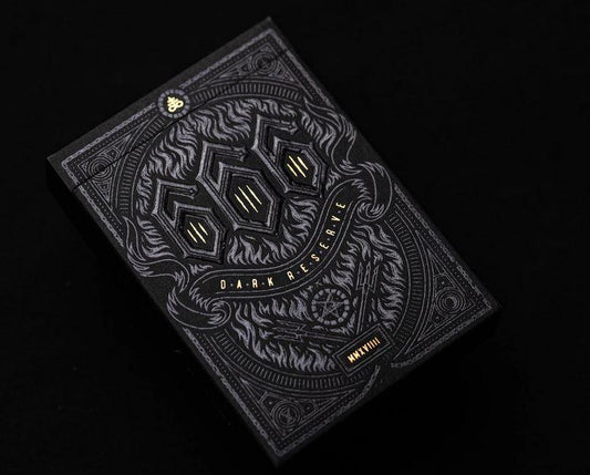 666 Dark Reserves Gold Foil Playing Cards Playing Cards by Riffle Shuffle Playing Card Company