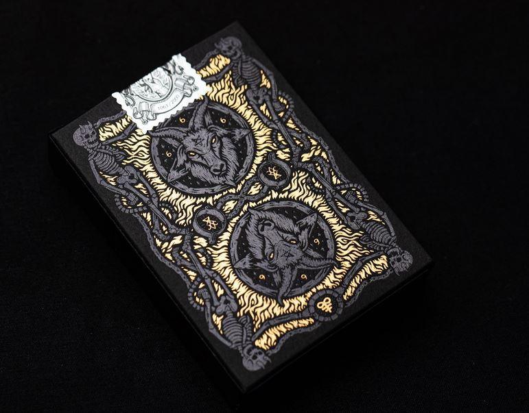 666 Dark Reserves Gold Foil Playing Cards Playing Cards by Riffle Shuffle Playing Card Company