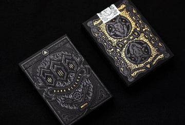 666 Dark Reserves Gold Foil Playing Cards Playing Cards by Riffle Shuffle Playing Card Company