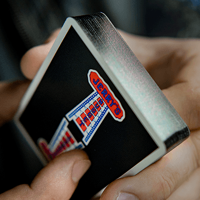 Jerry's Nuggets Playing Cards - Black Gilded Vintage Feel Playing Cards by Jerry's Nugget Playing Cards