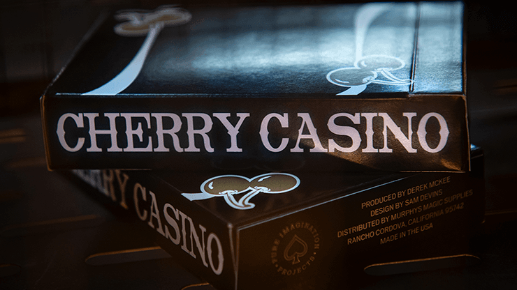 Monte Carlo Black and Gold Cherry Casino Playing Cards Playing Cards by Pure Imagination Projects