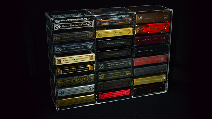 Playing Cards Display Carat Case - 24 Decks with Lid Playing Cards by Carat Case Creations