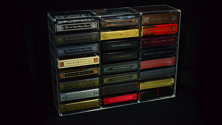 Playing Cards Display Carat Case - 24 Decks with Lid Playing Cards Display Carat Case - 24 Decks with Lid