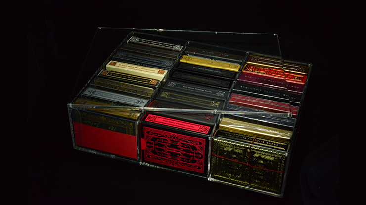 Playing Cards Display Carat Case - 24 Decks with Lid Rare Playing Cards Playing Cards Display Carat Case - 24 Decks with Lid Rare Playing Cards