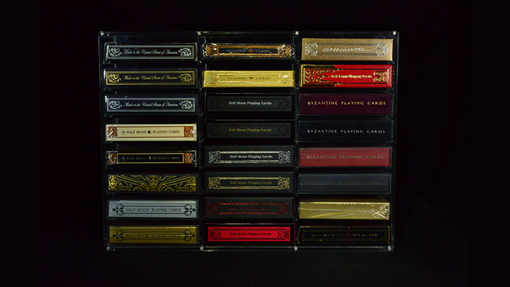 Playing Cards Display Carat Case - 24 Decks with Lid Playing Cards by Carat Case Creations