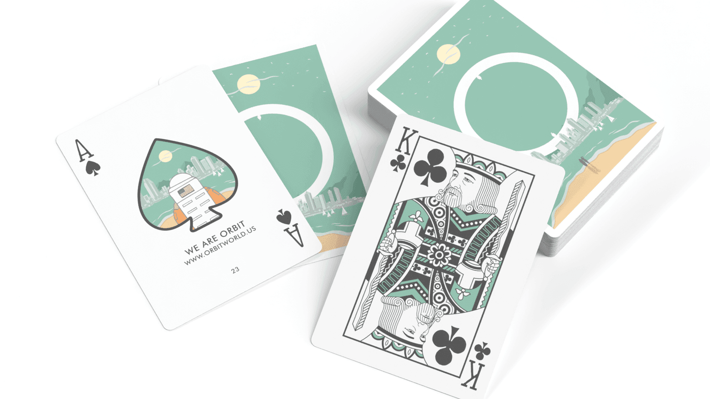 ORBIT CC V2 Playing Cards Playing Cards by Orbit Brown