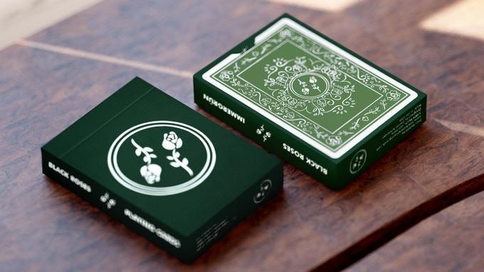 Black Roses 2nd Immergrün Edition Playing Cards by Daniel Schneider