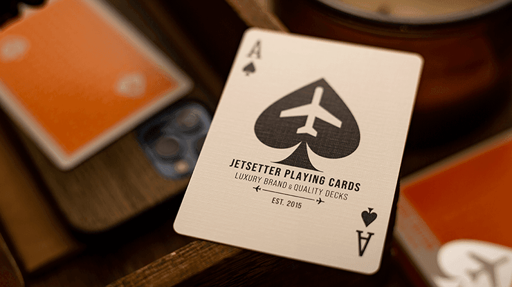 Jetsetter Playing Cards - Orange Playing Cards by Jetsetter Playing Cards