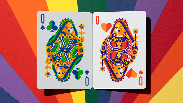 DKNG Rainbow Wheels - Random Colors Playing Cards by Art of Play