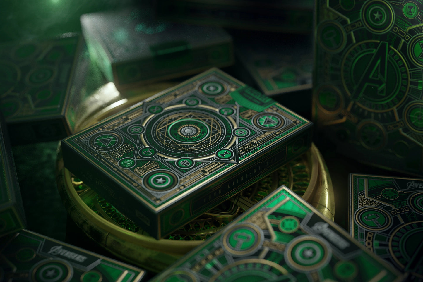 Avengers Playing Cards Green Edition Playing Cards by Theory11