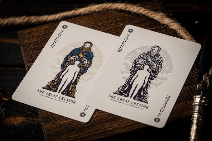The Great Creator Sky Edition Playing Cards by Riffle Shuffle Playing Card Company