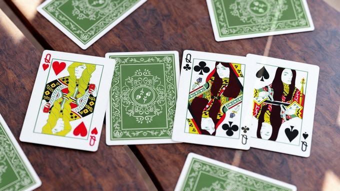 Black Roses 2nd Immergrün Edition Playing Cards by Daniel Schneider