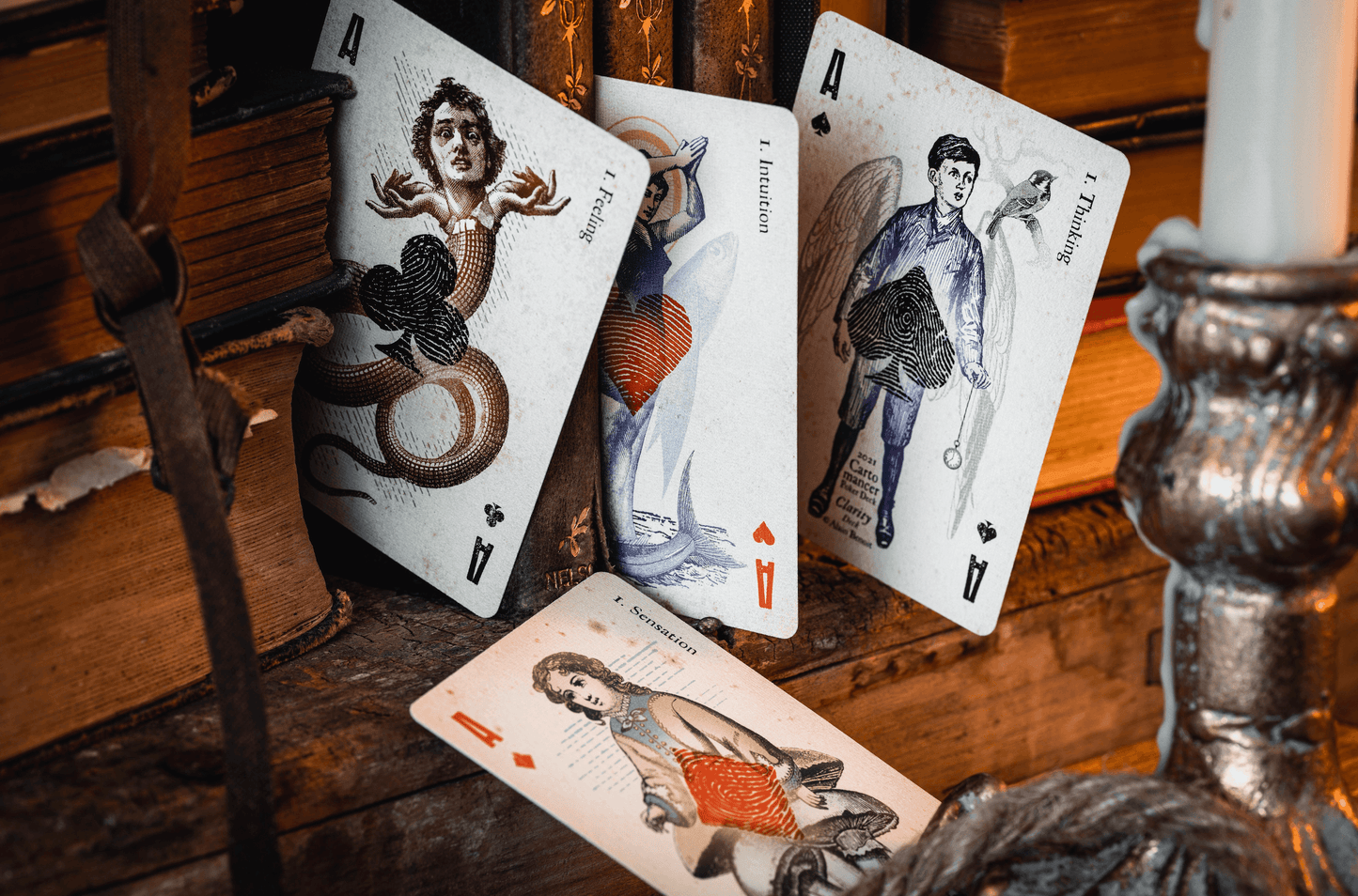 Cartomancer Clarity Playing Cards by Alain Benoit Playing Cards by Cartomancer Playing Cards
