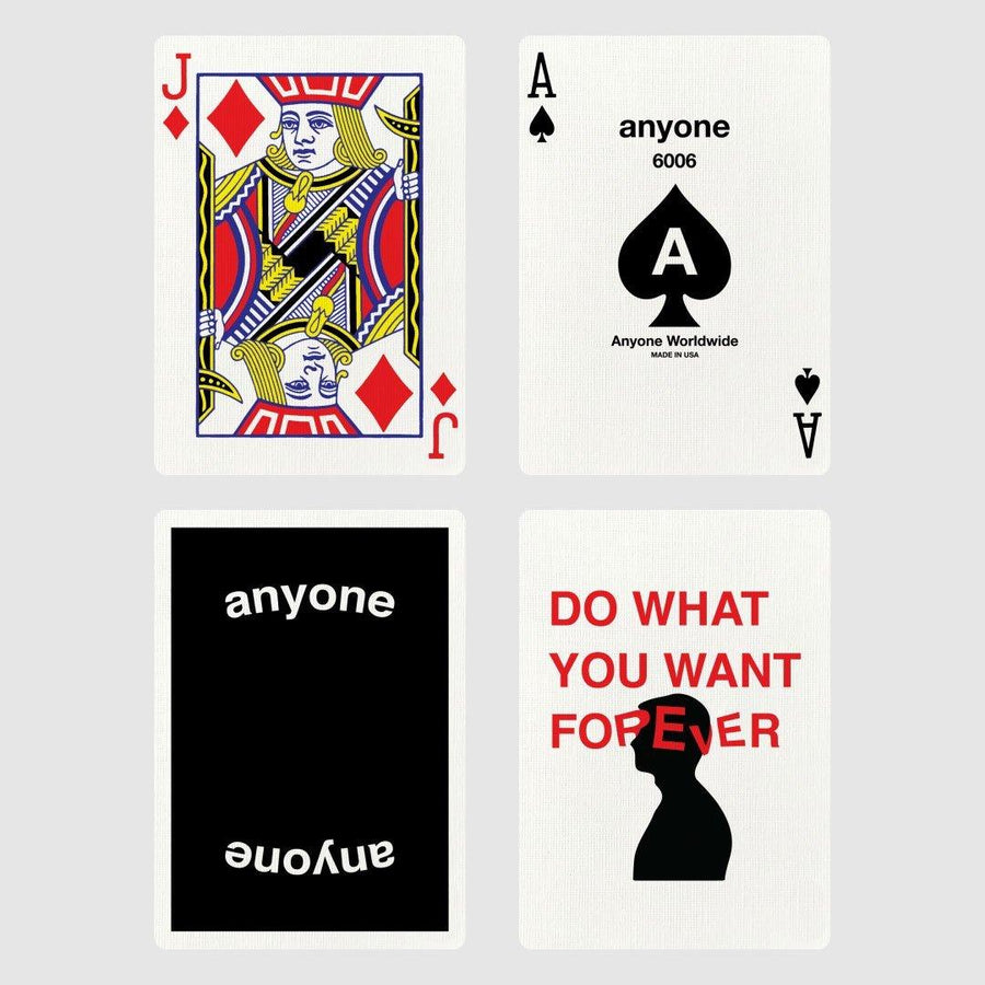 Anyone Worldwide Black OG Logo Playing Cards by Anyone Worldwide