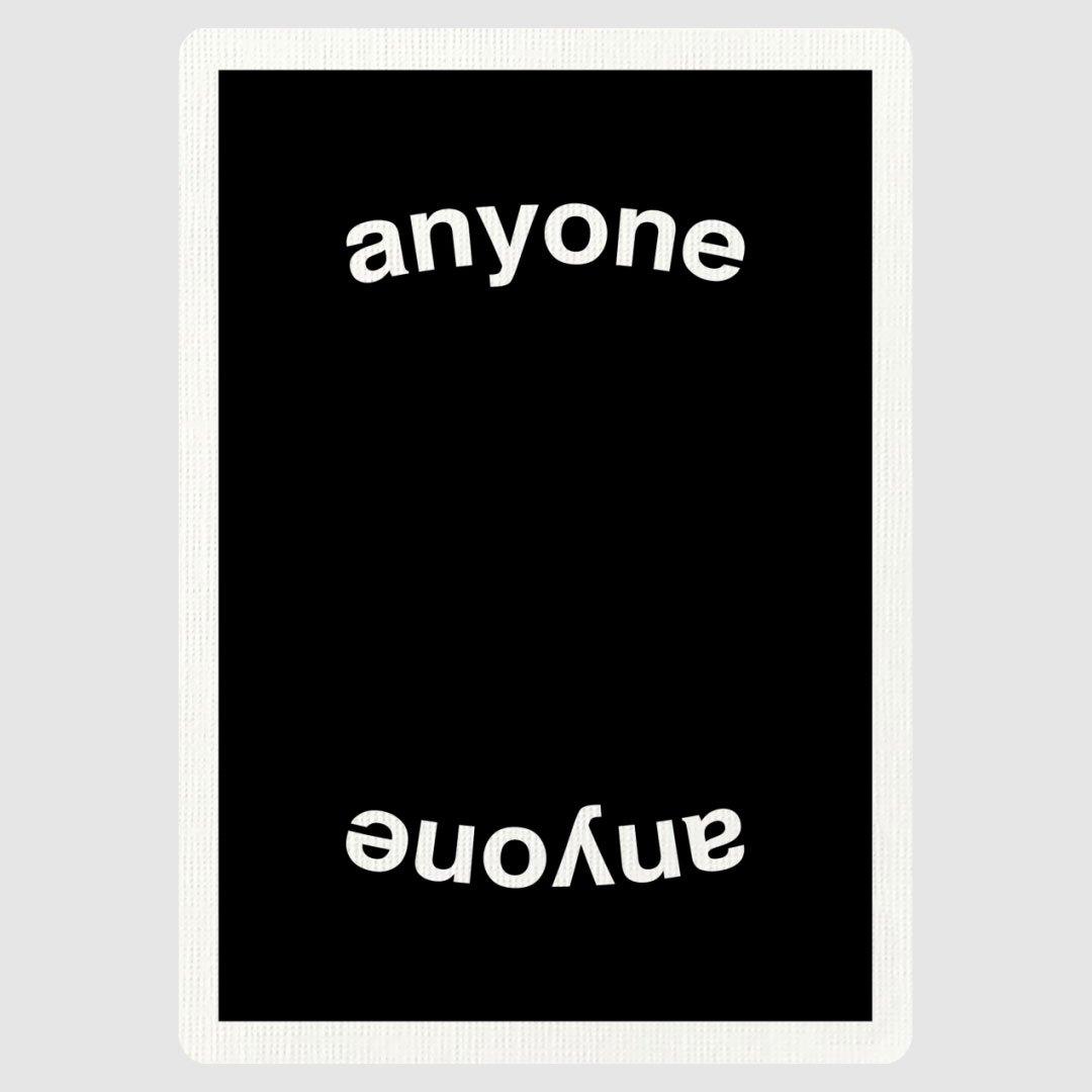 Anyone Worldwide Black OG Logo Playing Cards by Anyone Worldwide