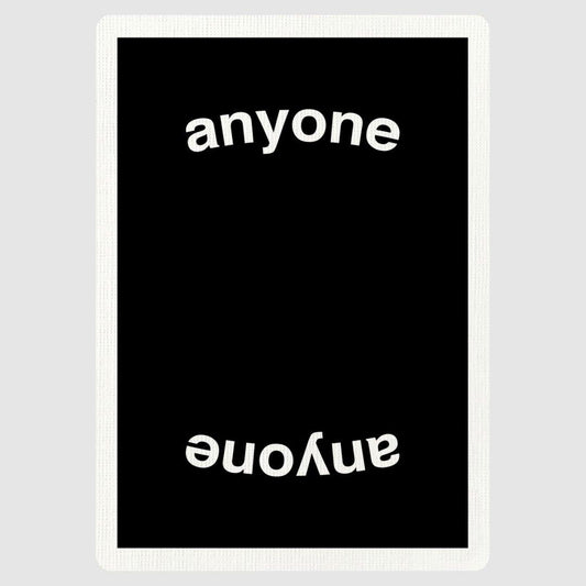 Anyone Worldwide Black OG Logo Playing Cards by Anyone Worldwide