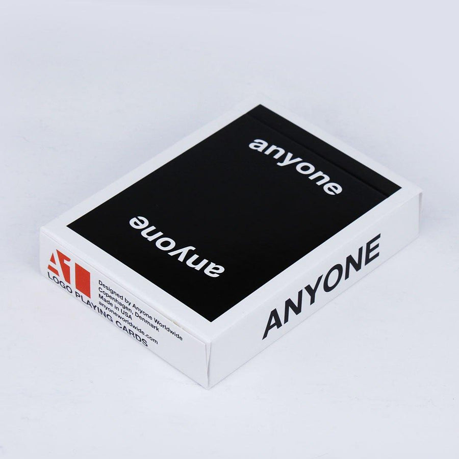 Anyone Worldwide Black OG Logo Playing Cards – RarePlayingCards.com