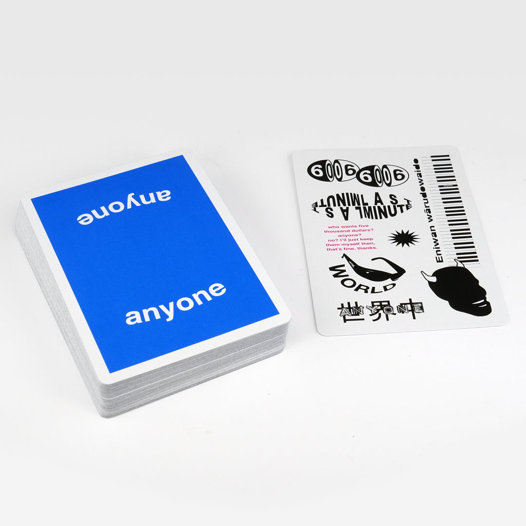 Anyone Worldwide Blue OG Logo Playing Cards by Anyone Worldwide