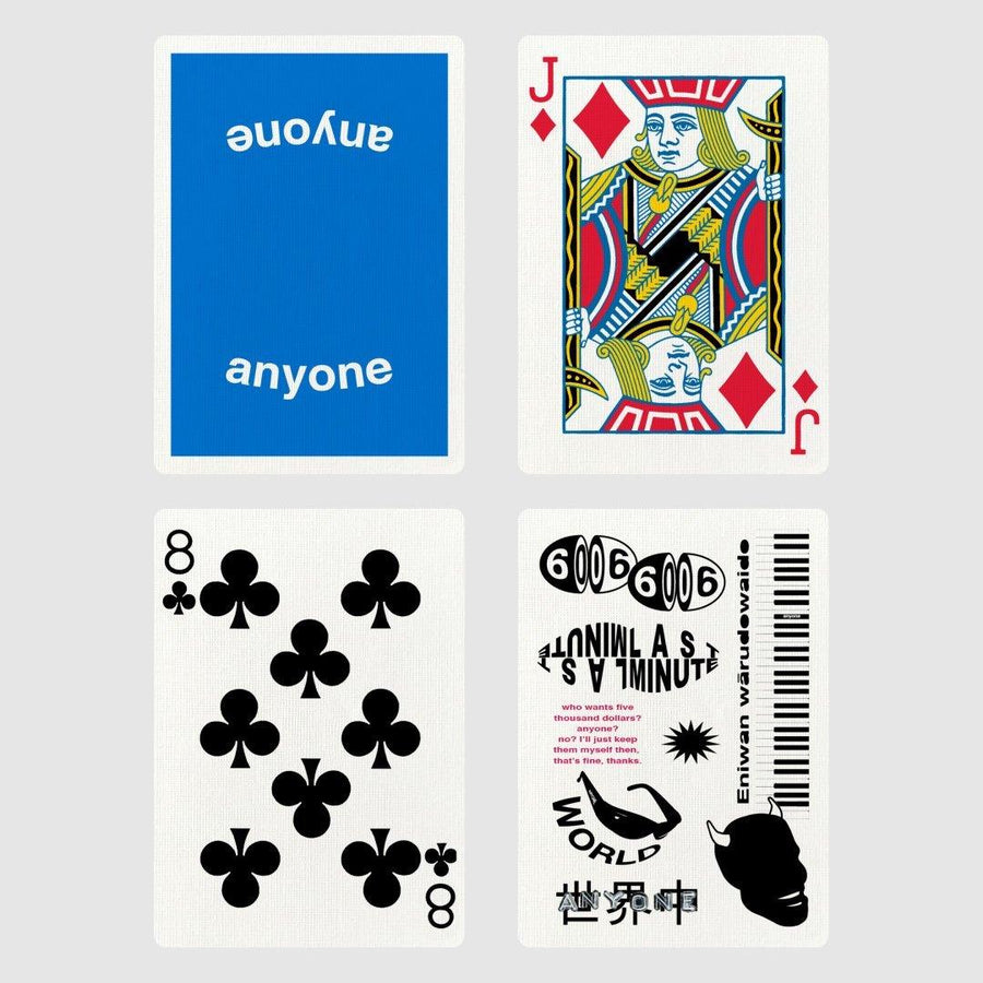 Anyone Worldwide Blue OG Logo Playing Cards by Anyone Worldwide