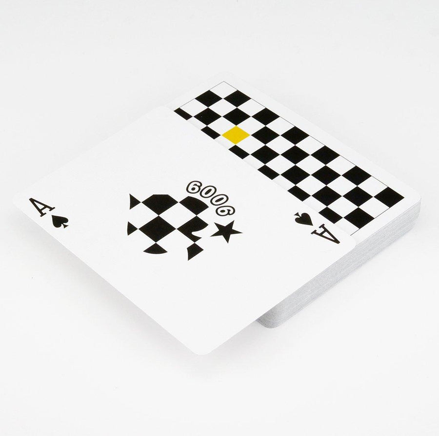 Anyone Worldwide Black/Yellow Checkerboard Playing Cards by Anyone Worldwide