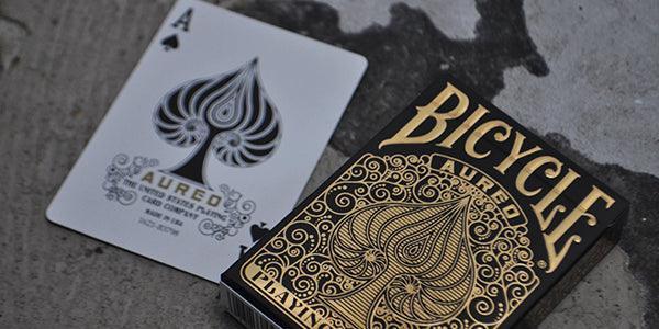 Bicycle Playing Cards - Aureo Black Playing Cards by Bicycle Playing Cards