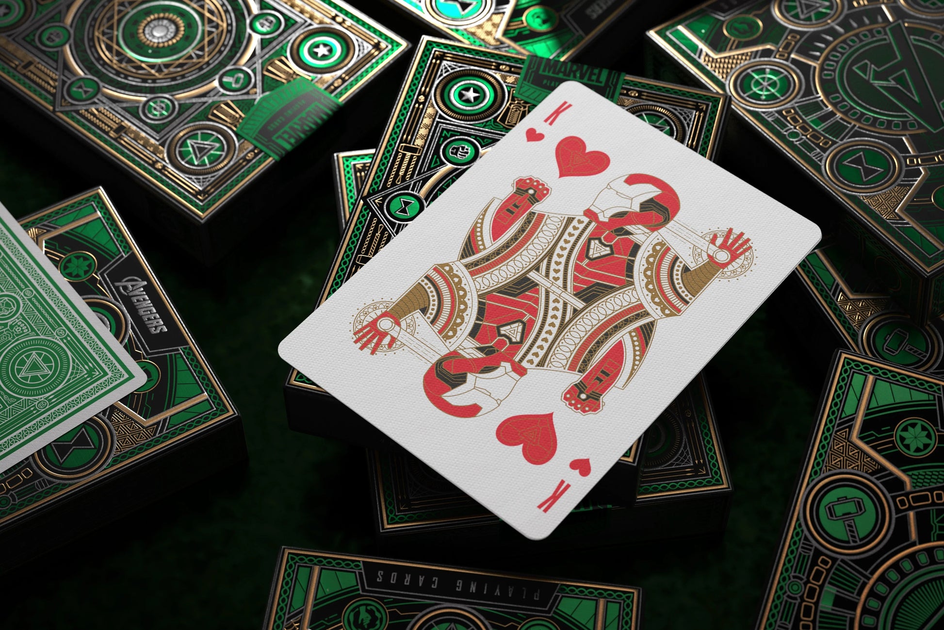 Avengers Playing Cards Green Edition Playing Cards by Theory11