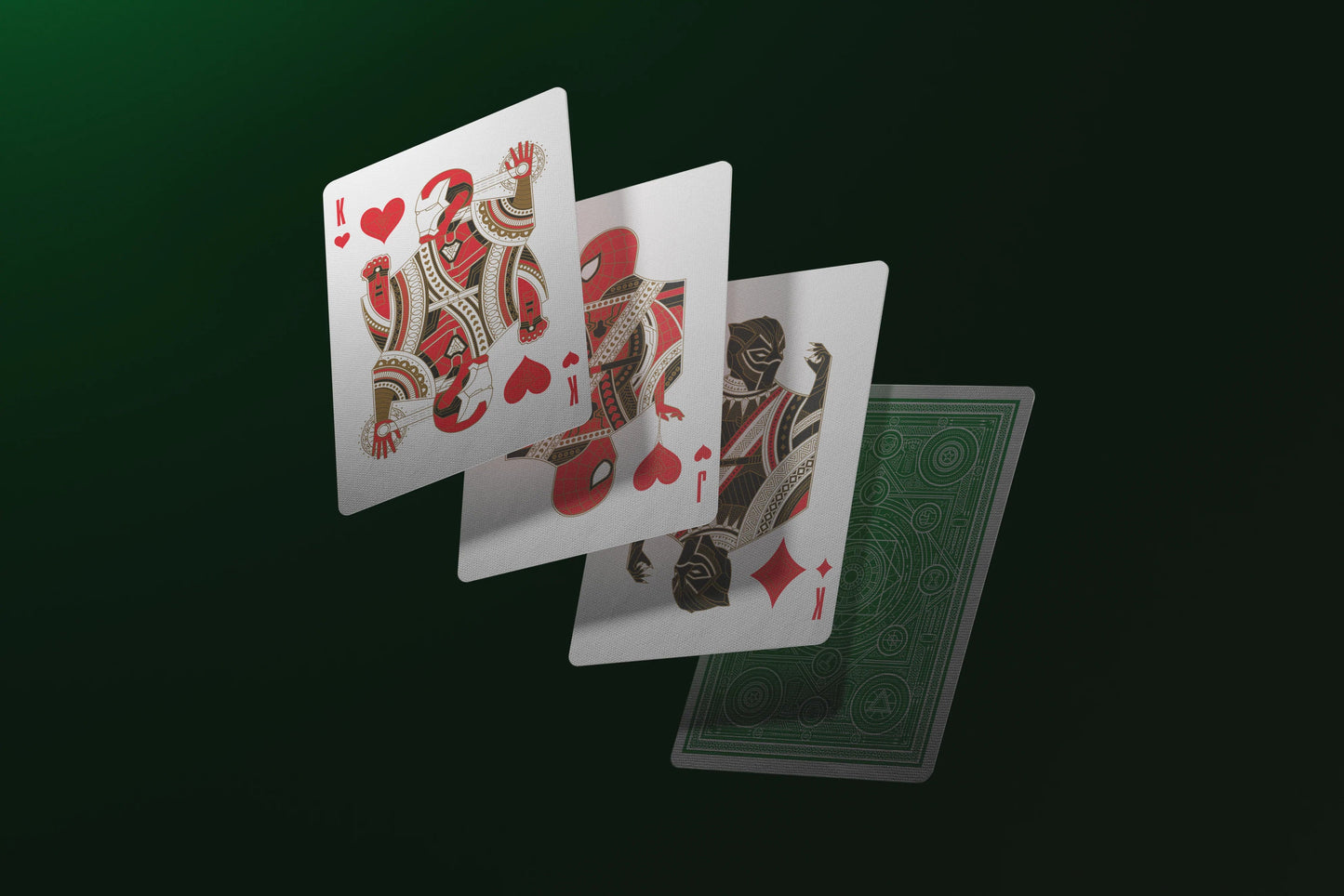 Avengers Playing Cards Green Edition Playing Cards by Theory11