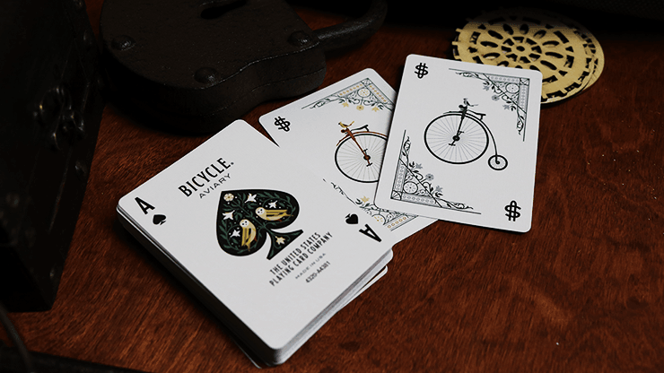 Bicycle Playing Cards - Aviary Orange Playing Cards by Bicycle Playing Cards