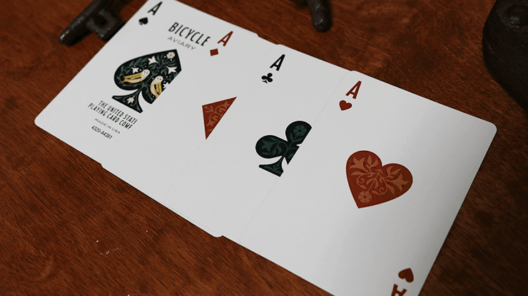 Bicycle Playing Cards - Aviary Orange Playing Cards by Bicycle Playing Cards