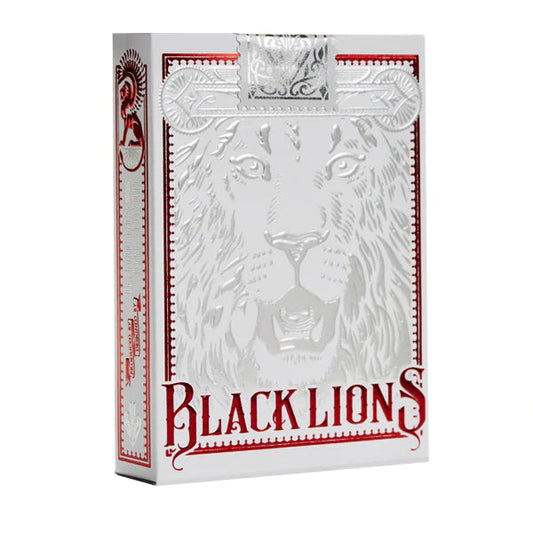 Black Lions Red Edition Playing Cards by David Blaine