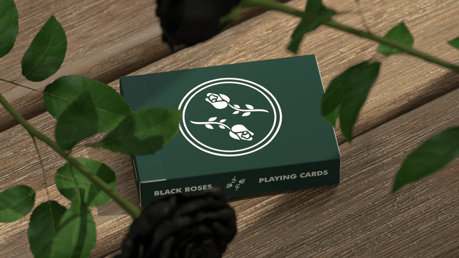 Black Roses Immergrün Playing Cards Playing Cards by Black Roses Playing Cards