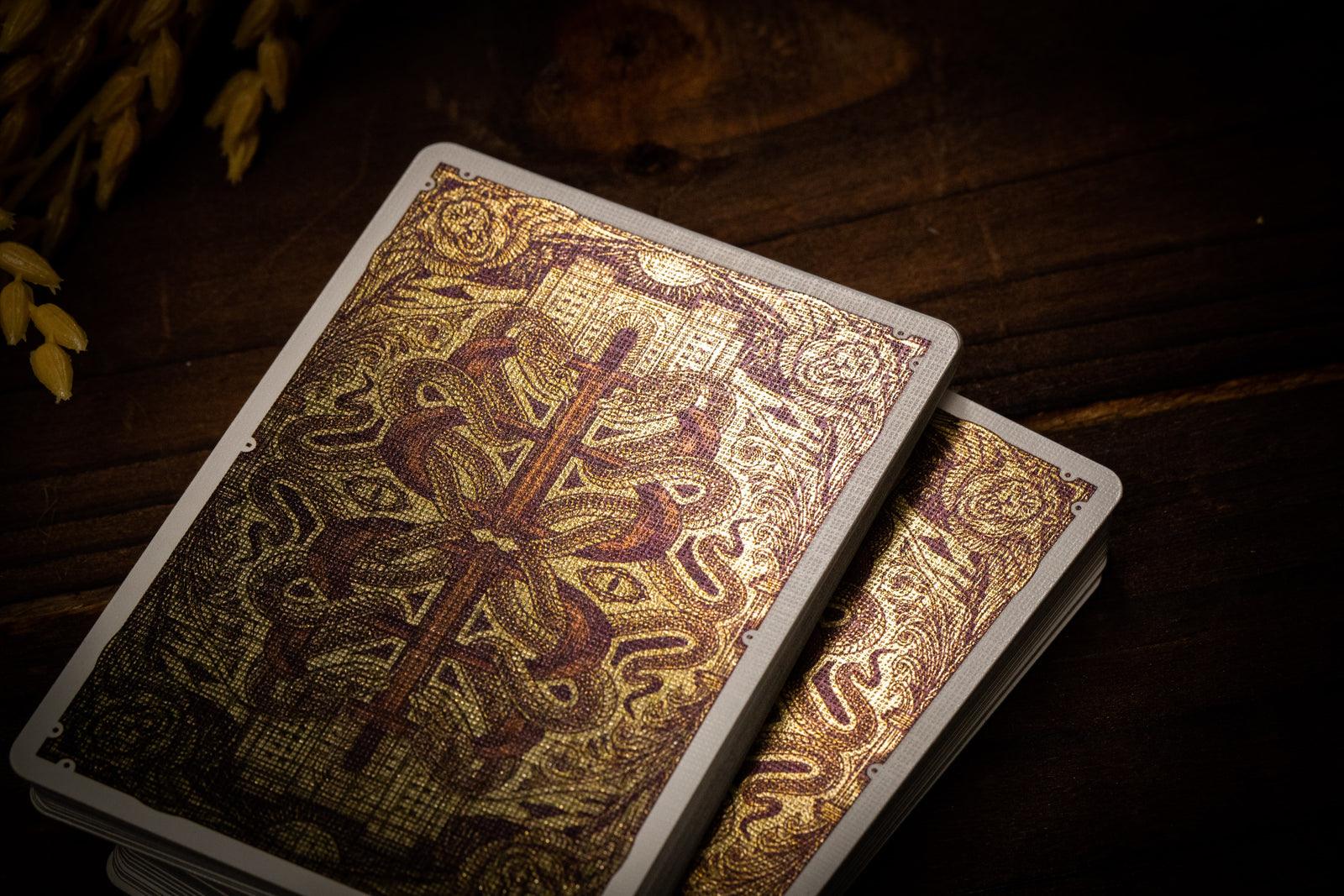 Babylon Playing Cards Golden Wonders Foiled Edition Playing Cards by Riffle Shuffle Playing Card Company