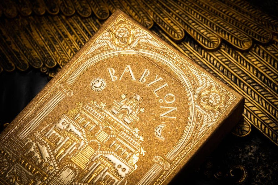 Babylon Playing Cards Golden Wonders Foiled Edition Playing Cards by Riffle Shuffle Playing Card Company