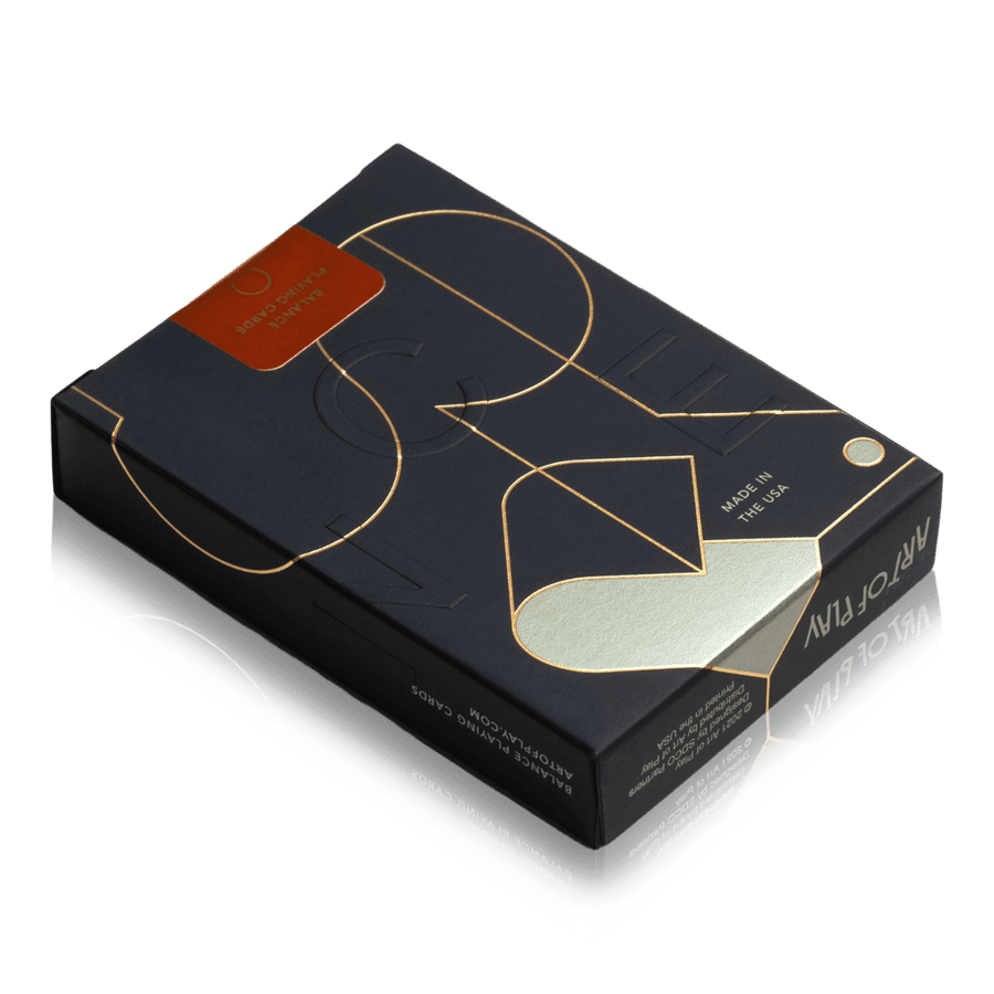 Balance Playing Cards - Black Playing Cards by Art of Play