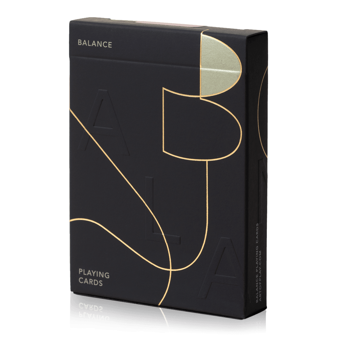 Balance Playing Cards - Black Playing Cards by Art of Play
