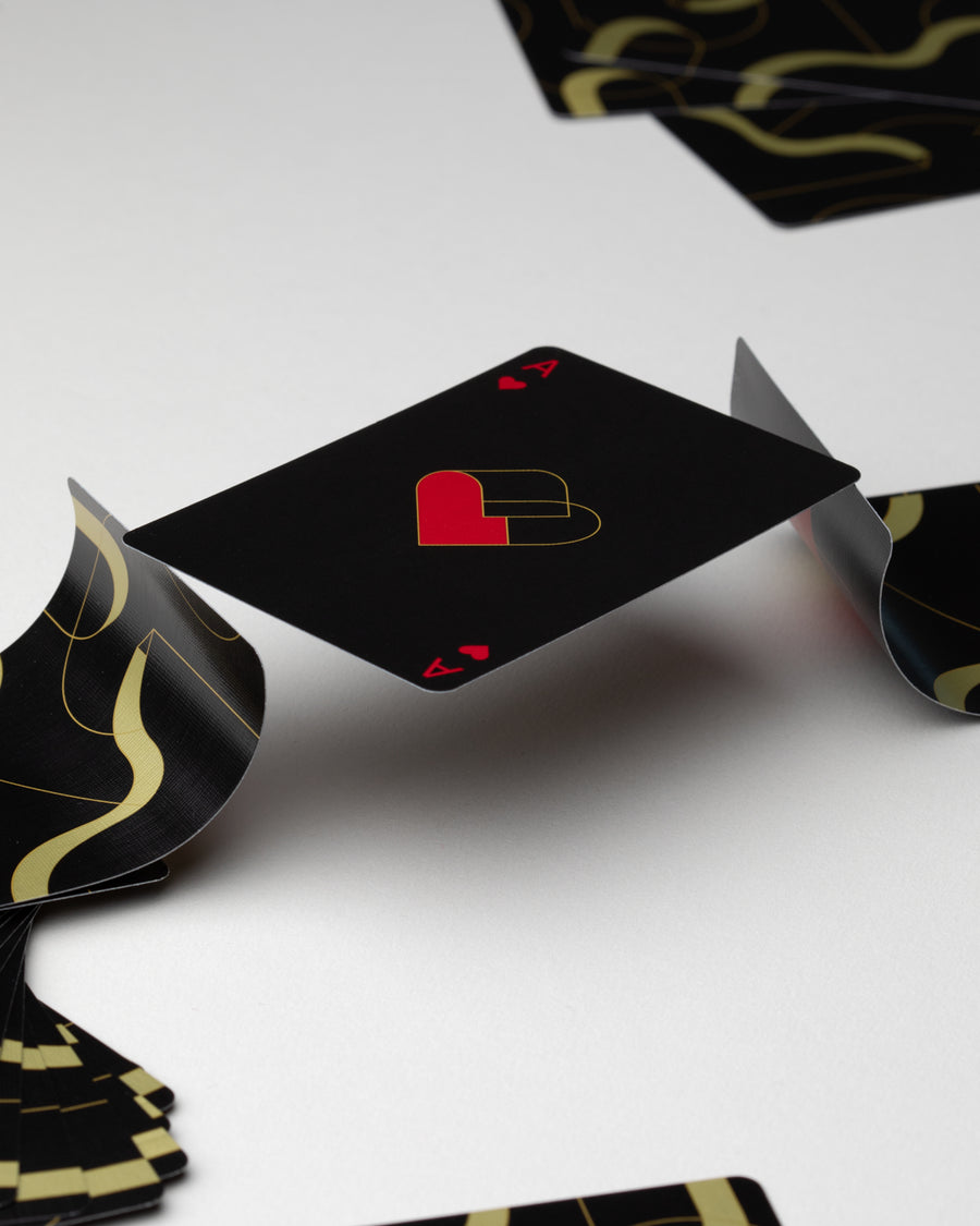 Balance Playing Cards - Black Playing Cards by Art of Play