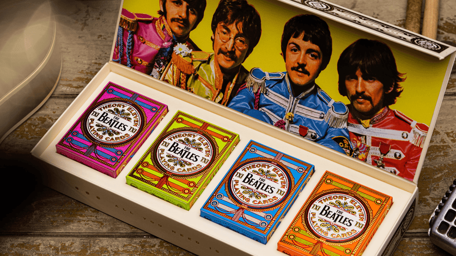 The Beatles Playing Cards - Green Playing Cards by Theory11