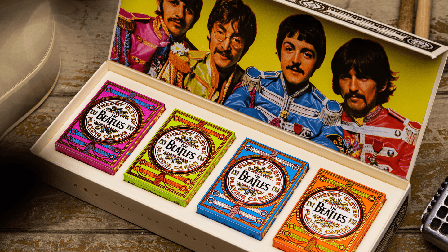 The Beatles Playing Cards - Blue Playing Cards by Theory11
