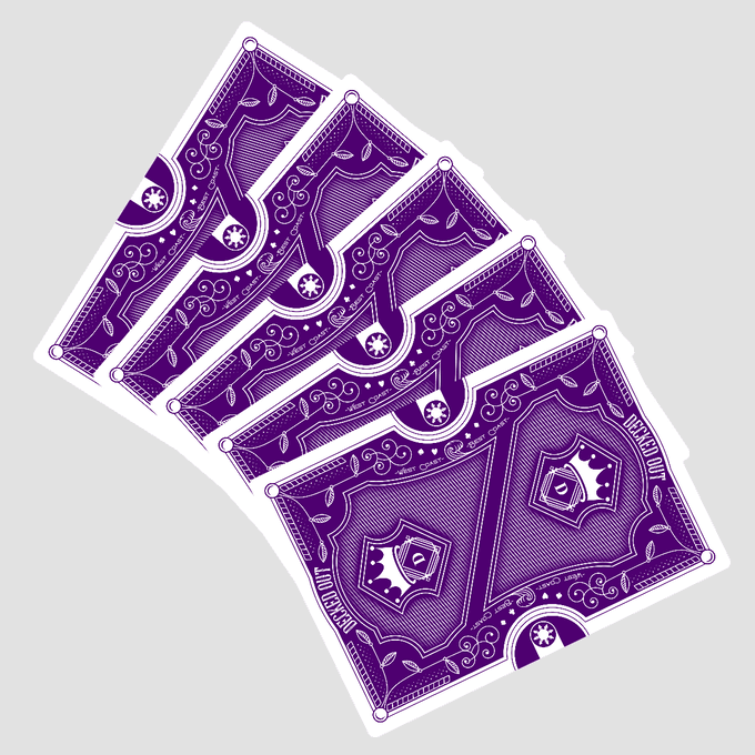 Benchmark Playing Cards - Purple Playing Cards by US Playing Card Co.