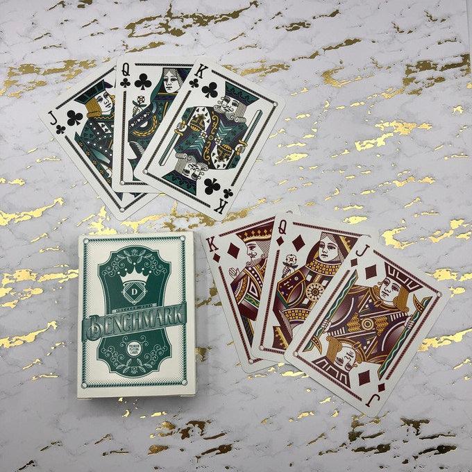 Benchmark Playing Cards - Teal Playing Cards by US Playing Card Co.