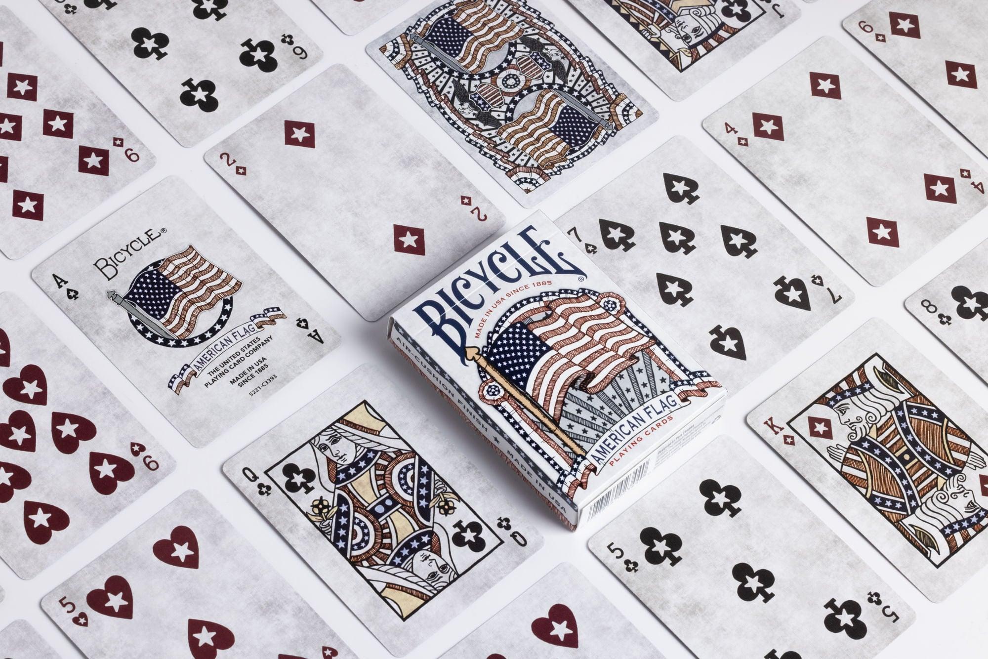 bicycle american flag playing cards